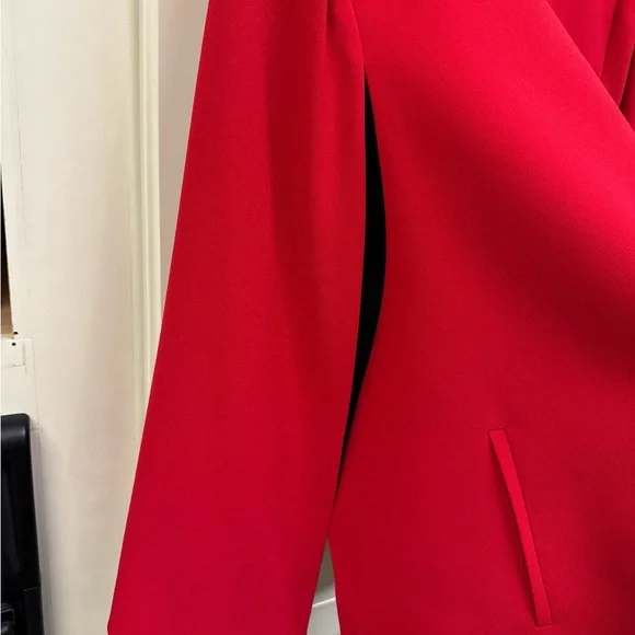 Zara Women's Red Cape Blazer Jacket - Picture 6 of 6